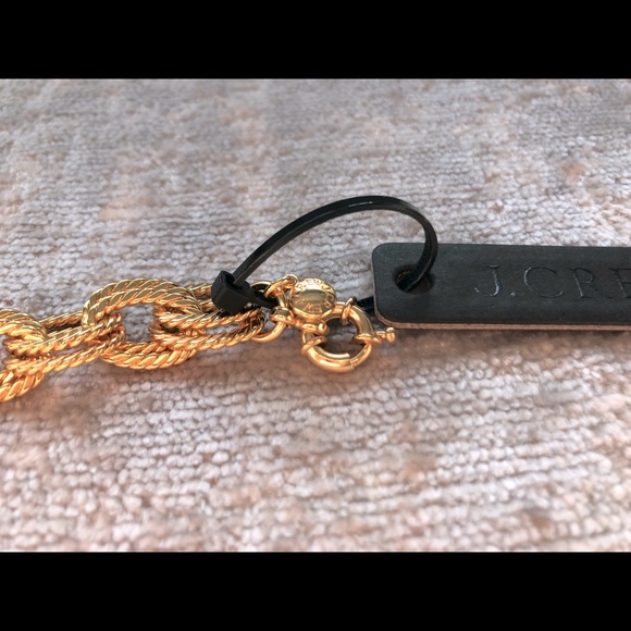 J Crew NWT Beautiful Set of Two Gold Bracelets - Picture 6 of 6